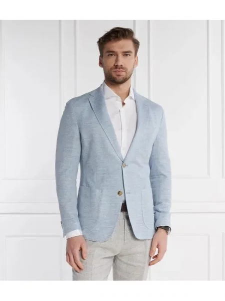 Windsor De in sacou 13 | Shaped fit albastru