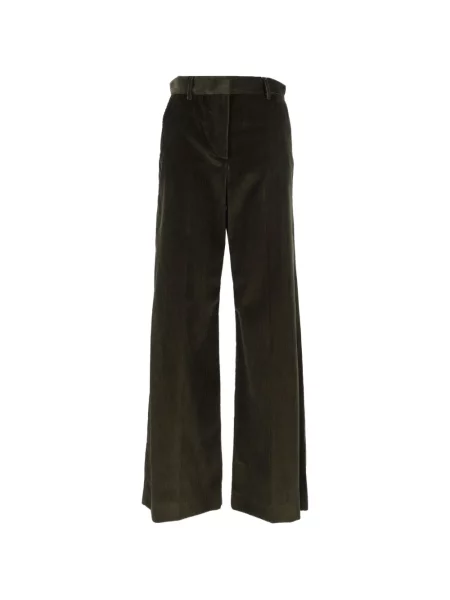 Manšestrové kalhoty Weekend Max Mara zelené