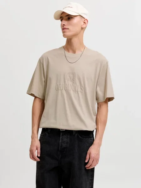 JACK & JONES Tričko JORFREDERIKSBERG tmavošedá