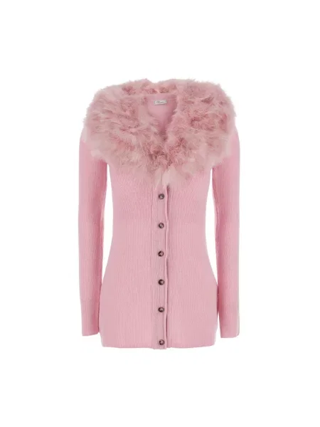 Sweter Blumarine wełniany różowy