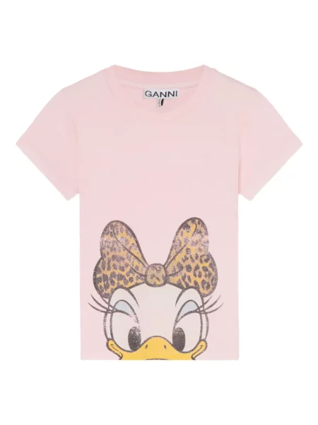 Tricou Ganni roz