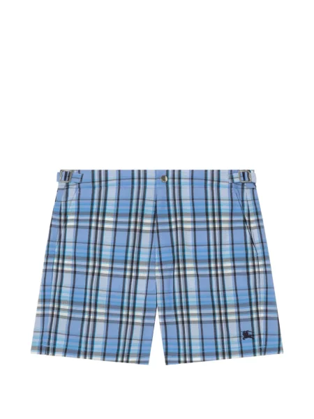 Slip de baie Burberry în carouri albastru