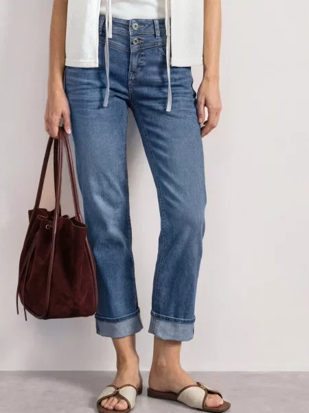STREET ONE Džínsy Amalia denim modrá