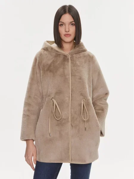 Шуба Liu Jo бежевая