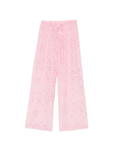 Pantaloni Mc2 Saint Barth cu imagine roz