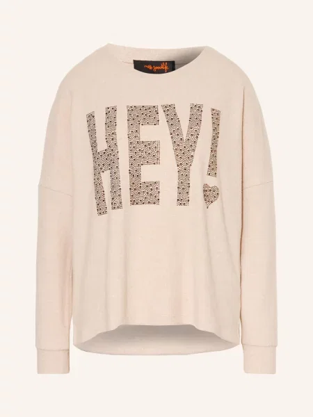 Miss Goodlife Oversized Svetr S Ozdobnými Kamínky béžová