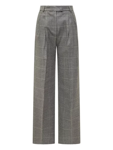 Pantaloni Des Phemmes în carouri plisate gri