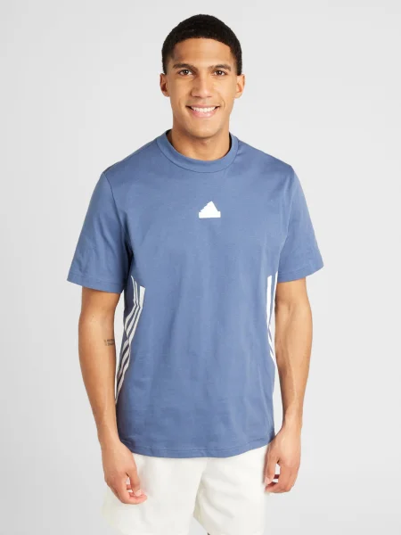Тениска adidas с принт синьо