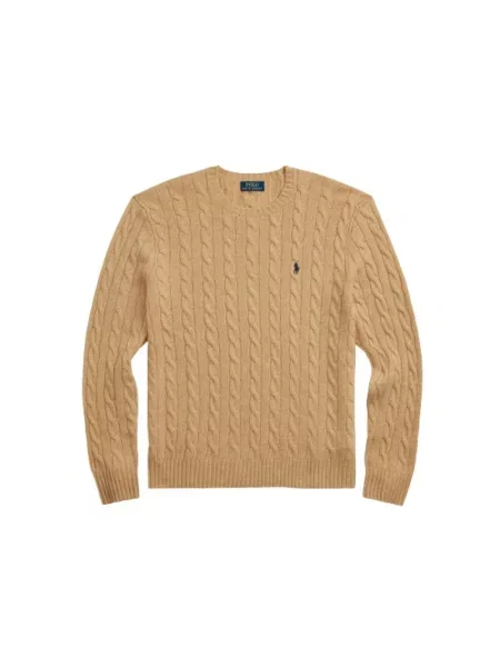 Sweter Polo Ralph Lauren wełniany beżowy