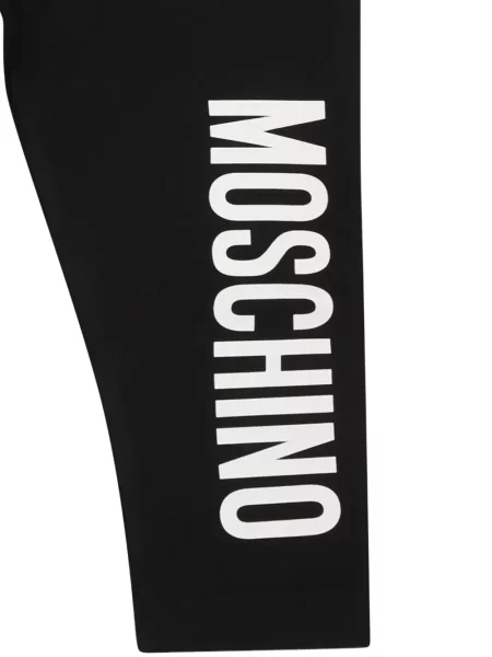 Spodnie dziecięce Moschino czarne