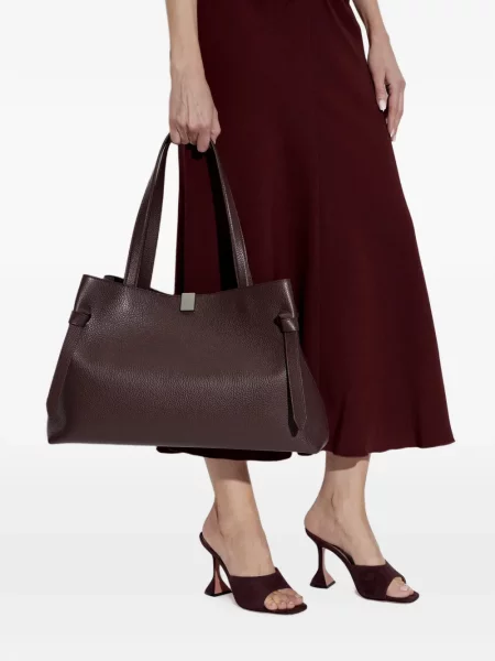 Geantă shopper Yuzefi din piele violet