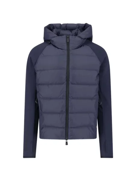 Bunda Moncler Grenoble s kapucí modrá