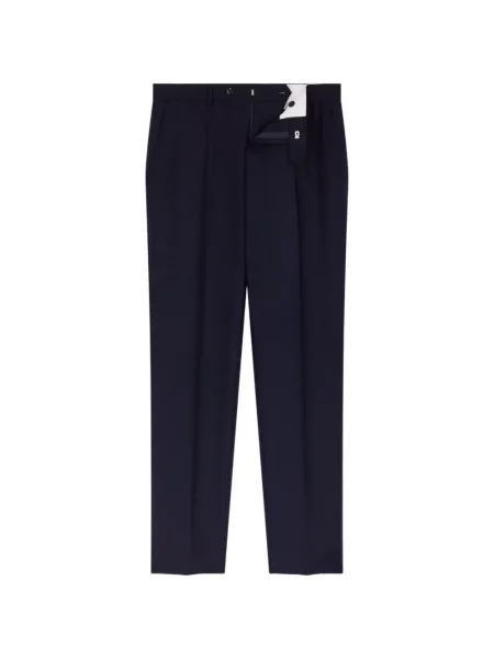Pantaloni Fursac de lână albastru