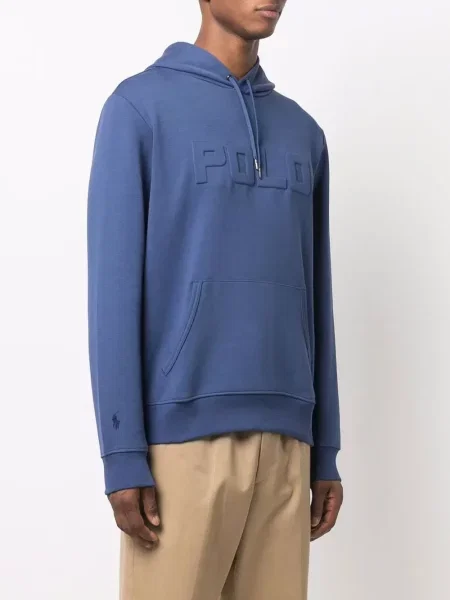 Bluza z kapturem Polo Ralph Lauren niebieska