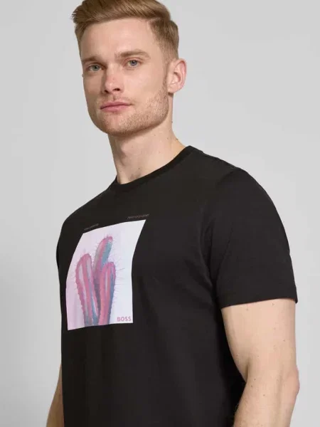 T-shirt z nadrukiem z logo model ‘mextour’ czarna