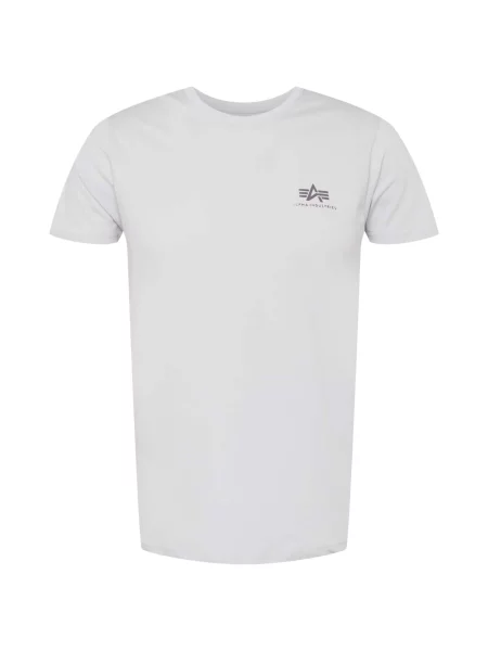 Tričko Alpha Industries Basic Small Logo pastel grey šedé