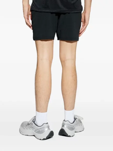 Ριγέ τένις μπλούζα Adidas με αυτόγραφο μαύρο