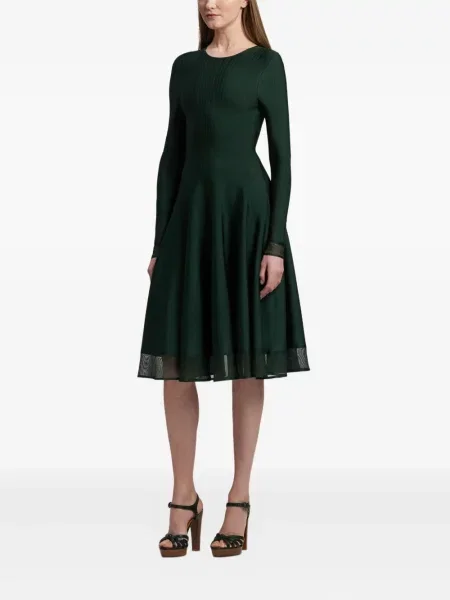 Костюм макси рокля Ralph Lauren Collection до коляното зелено