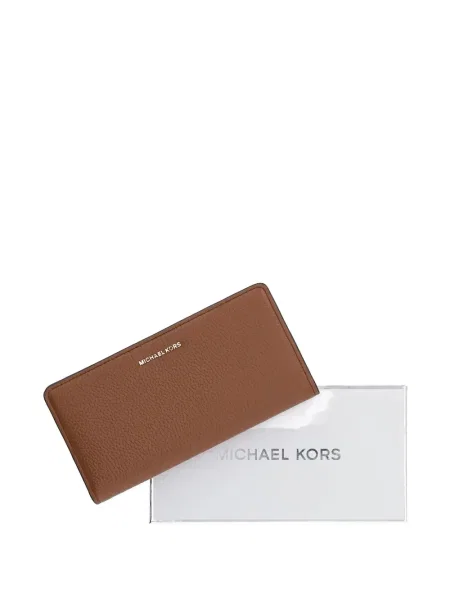 Portofel Michael Michael Kors cu volane plisat de lână negru