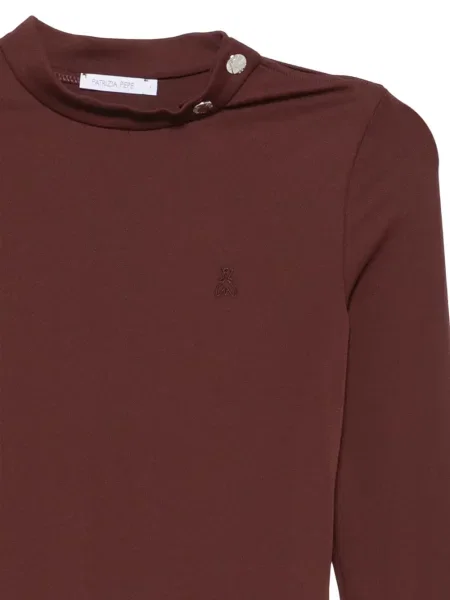 Body Patrizia Pepe cu broderie maro