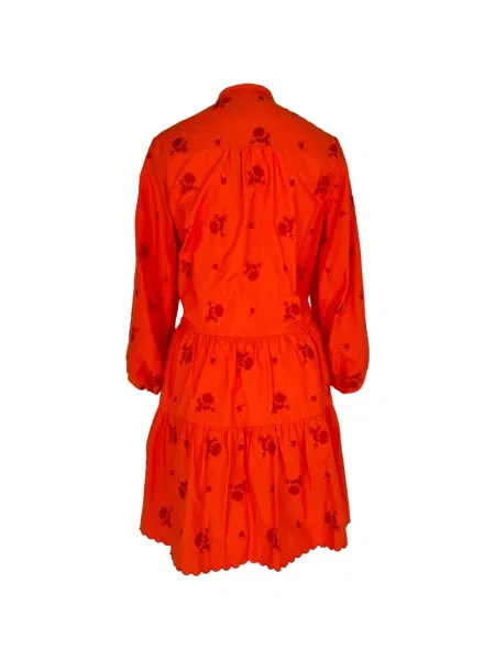 Rochie Erdem cu broderie portocaliu