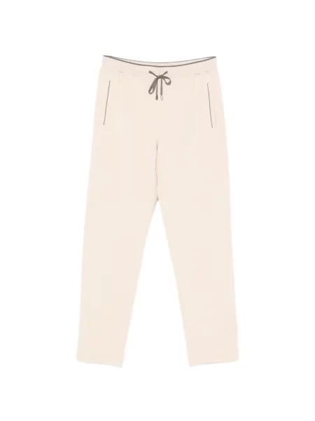 Pantaloni Stefano Ricci cu broderie alergare cu cordon
