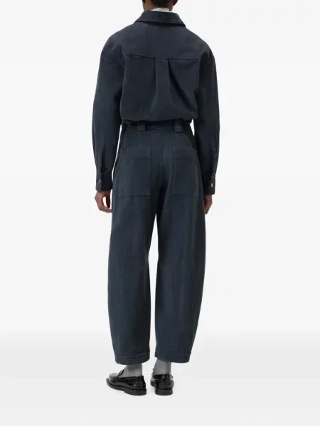 Pantaloni Closed de catifea cord albastru