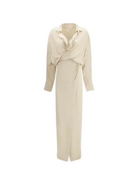 Maksi sukienka maxi The Andamane drapowana garniturowa