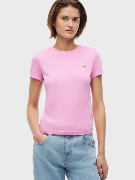 Футболка Tommy Jeans розовая