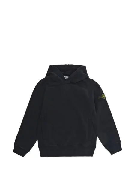 Bluza z kapturem dziecięca Stone Island czarna