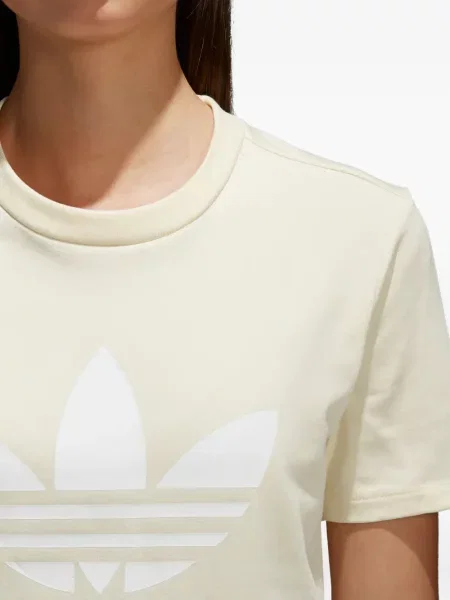 Legginsy Adidas do biegania z nadrukiem z dekoltem w serek czerwone