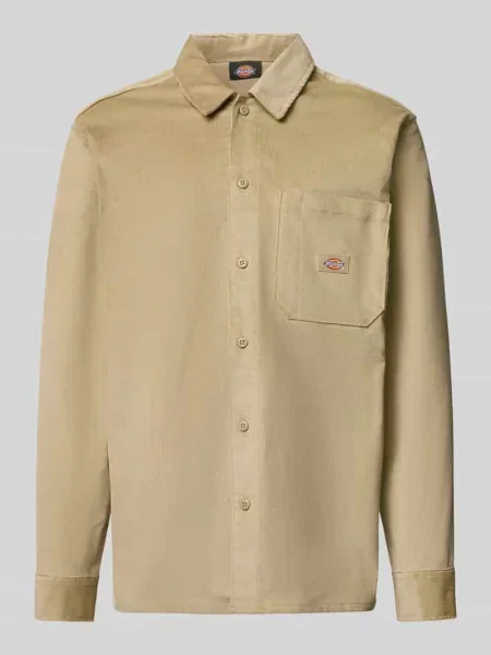 Koszula casualowa regular fit z kołnierzykiem typu kent Dickies brązowa
