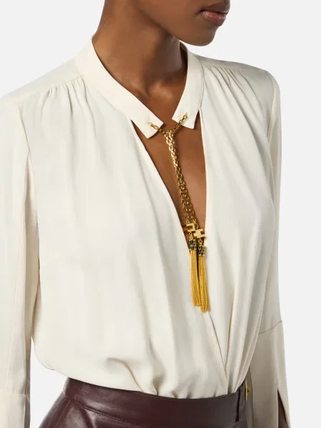 Боді Elisabetta Franchi біле