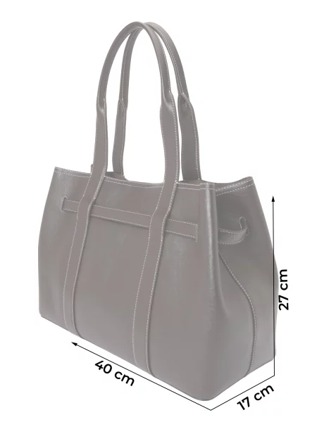 Calvin Klein Geantă Buckle Medium Work Tote maro