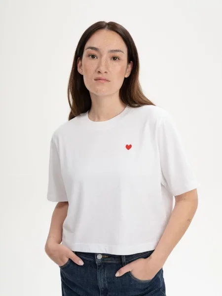 MELA Tricou Joshna roșu alb