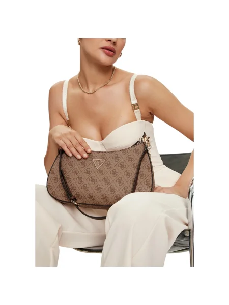 Genti Guess NOELLE II TOP ZIP SHOULDER BAG maro