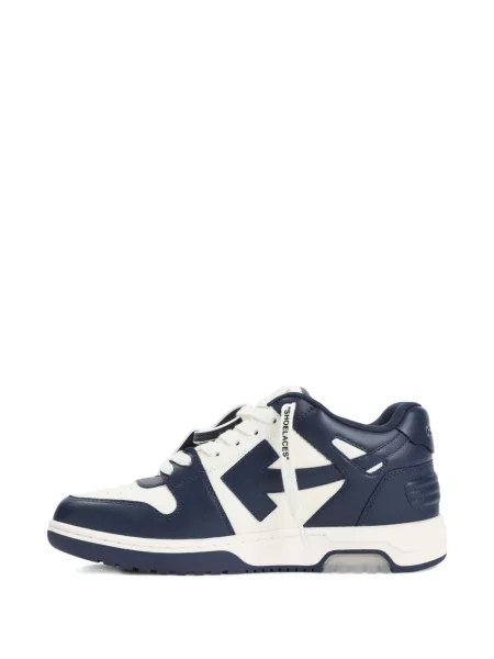 Sneakerși Off-white din piele alb