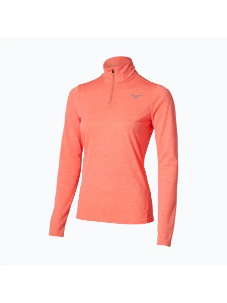 Bluză pentru femei de alergare Mizuno Core Impulse Half Zip Long Sleeve Tee desert flower