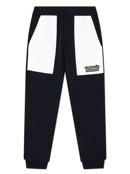 Spodnie dziecięce Emporio Armani niebieskie