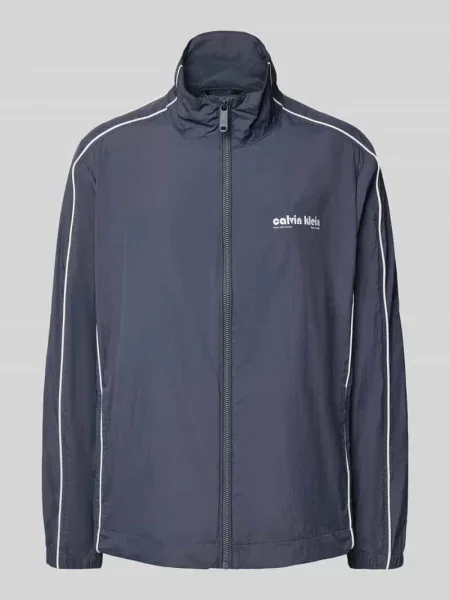 Kurtka treningowa z nadrukiem z logo Calvin Klein Jeans