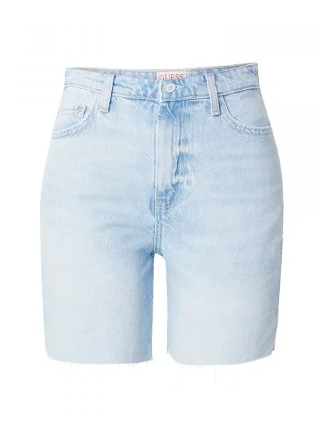 GUESS De blugi pantaloni scurți | Relaxed fit albastru