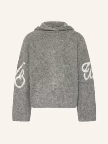 Wrstbhvr Bluza Z Kapturem Z Dzianiny Mixam grau szara