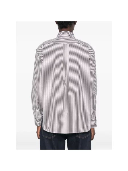 Koszula Polo Ralph Lauren w paski z paskiem brązowa
