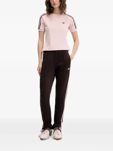 Бягане плетена тениска Adidas без ръкави червено