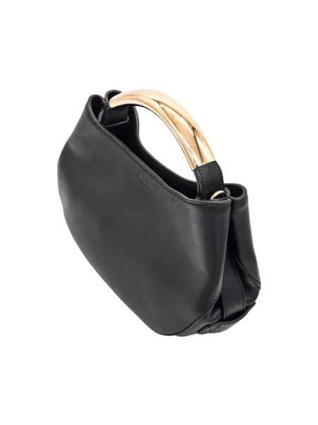 Torebka Moschino skórzana czarna