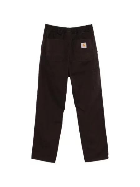 Hlače Carhartt Wip s autogramom smeđa