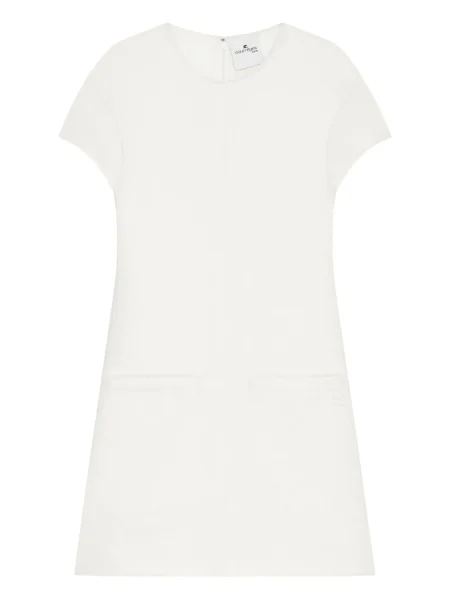 Rochie mini Courreges de costum alb