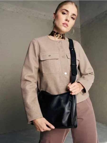 Crossbody-сумка з штучної шкіри чорний