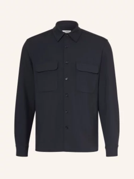 Sandro Bluza Z Dżerseju blau granatowa