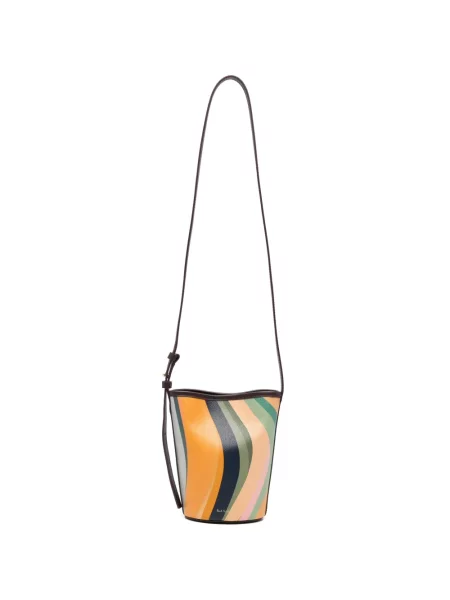 Mini geantă bucket Paul Smith cu dungi mini
